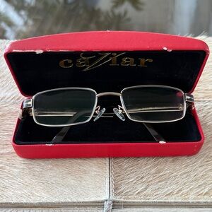 Caviar Italy Vintage Men's Brown and Gold Eyewear Eyeglasses - Model #M4851